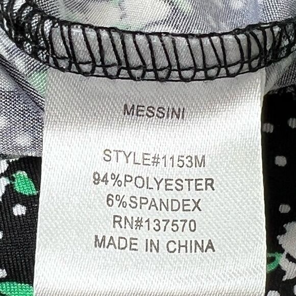 Messini Women's Black Palazzo Pants Pull On Front Flat Elastic Waist Size S - Picture 4 of 10